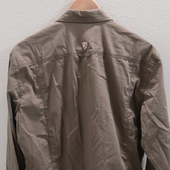 KUHL army green Long Sleeve Tapered Fit Men's Shirt Large - Picture 5 of 6